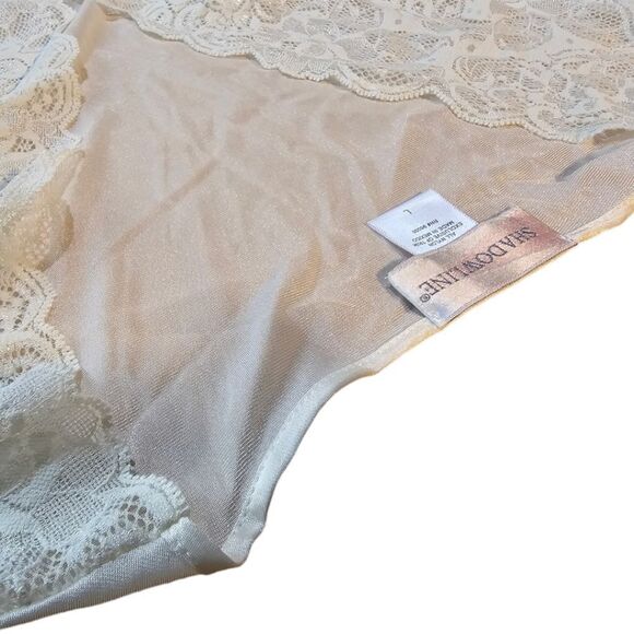 Vintage Shadow Line White Lace Robe Large - Picture 4 of 14